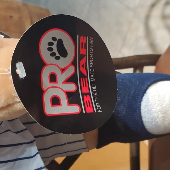 NY Yankees 22" Large Stuff Animal Bear 1993 Pro Bear Baseball Bat Inaugural VGUC - Picture 4 of 7